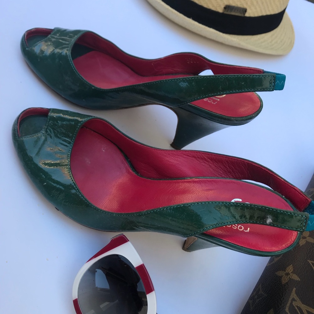 Sergio Rossi green heels
